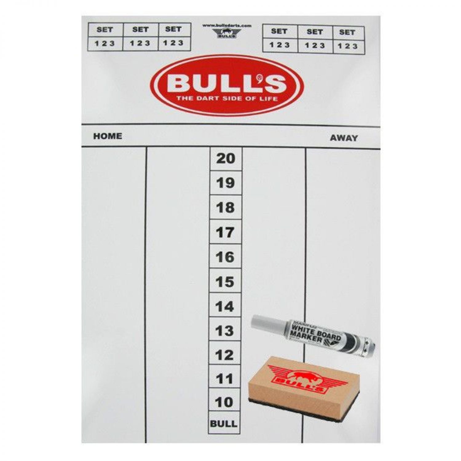 Bull's Scoreset Flex 45x30 Darts Store Putte
